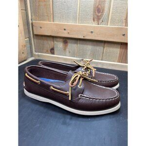 Sperry Top Sider Womens Brown Leather Boat Shoes Size 9.5 9195017